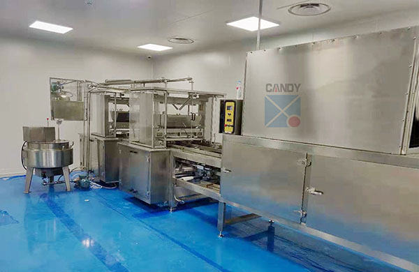 Jelly candy line in Customer factory